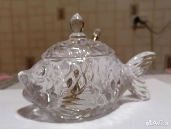 Хрустальная икорница