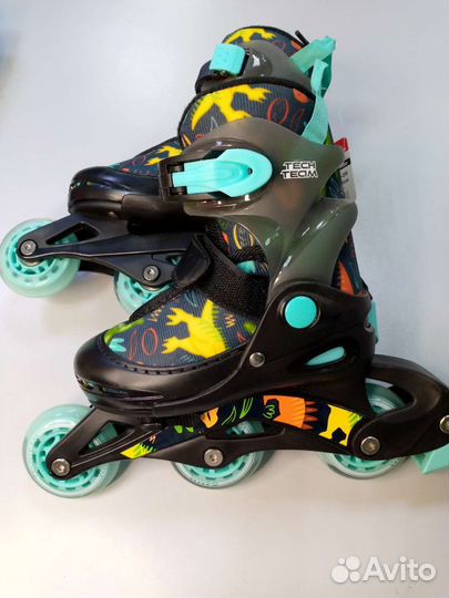 Ролики 26-29 TechTeam Kongo голубой