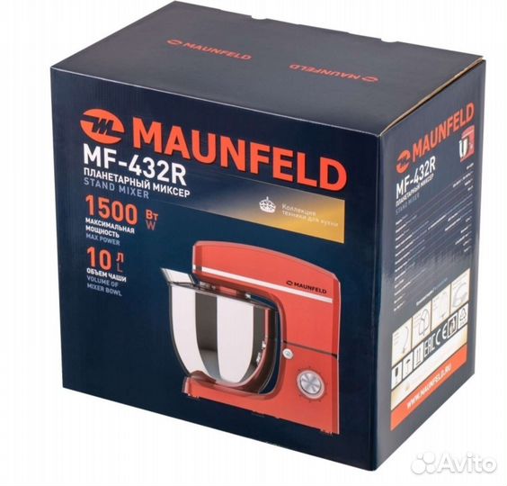 Миксер планетарный Maunfeld MF-432R