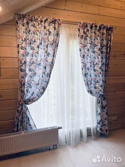 Комплект шторы и тюль бу