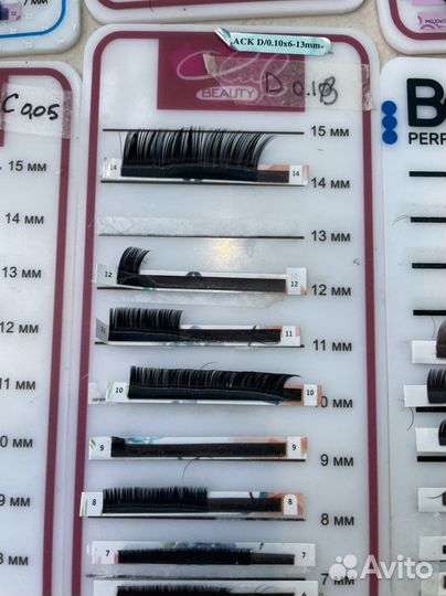 Ресницы с планшетками