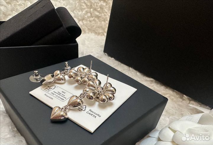 Серьги chanel оригинал