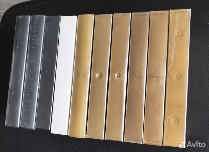 Защитный пластиковый бокс для VHS кассет, 10 шт