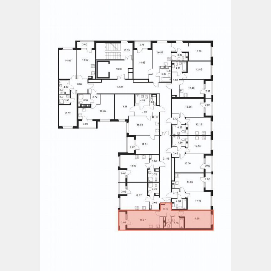 1-к. квартира, 44,9 м², 8/9 эт.