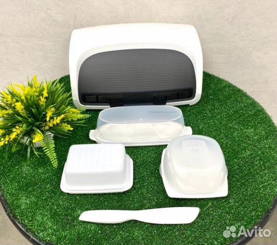 Сырница, масленка, салями, хлебница Tupperware