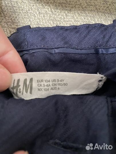Нарядный комплект на мальчика 3-4 г h&m