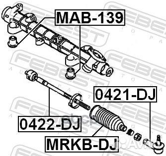 Тяга рулевая 0422DJ Febest