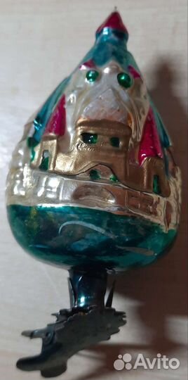 Елочная игрушка СССР Царь-Град, Остров Буян