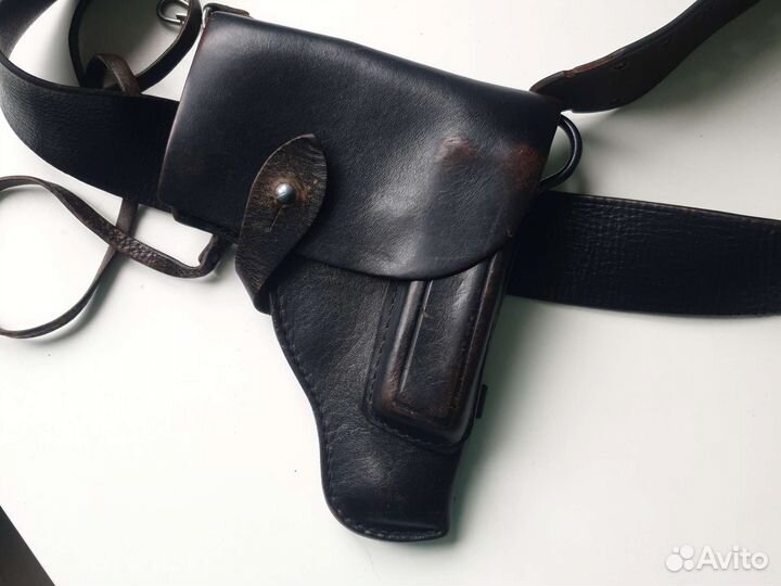 Ремень кобура протирка пистолетный ремешок бу