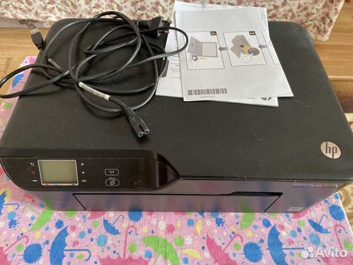 Hp принтер сканер 2в1,без краски,в отличном состо
