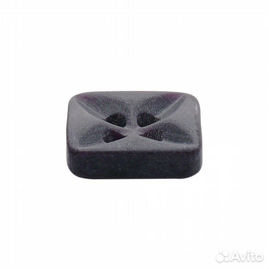 Col.01 темно-серый CB M-26 Пуговица 22L (14мм), 4 прокола, квадрат, пластик (col.01 темно-серый), 14