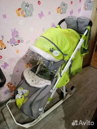 Коляска санки