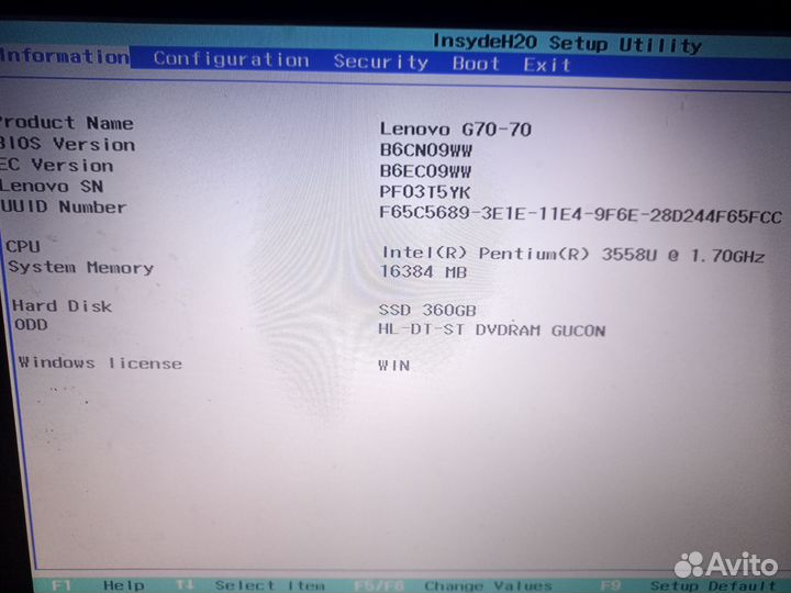 Ноутбук lenovo g 70-70
