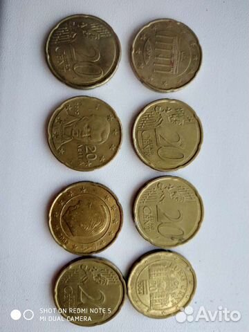 20 евро цент 2002.3004.2008.2009