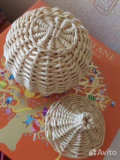 Плетеная корзина-шкатулка