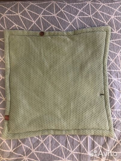 Loomknits Конверт-плед 2в1 вязаный Оливковый