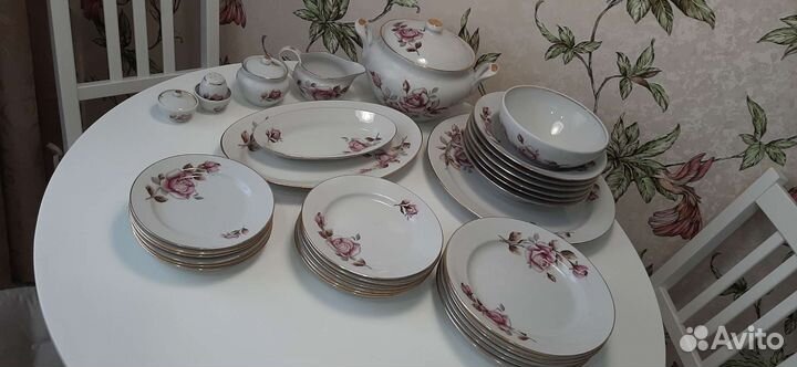 Сервиз столовой фарфор