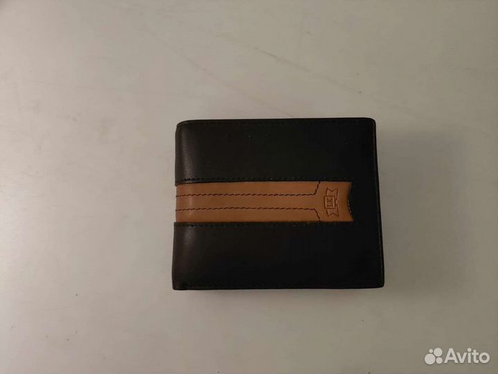 Мужское кожаное портмоне (кошелёк)