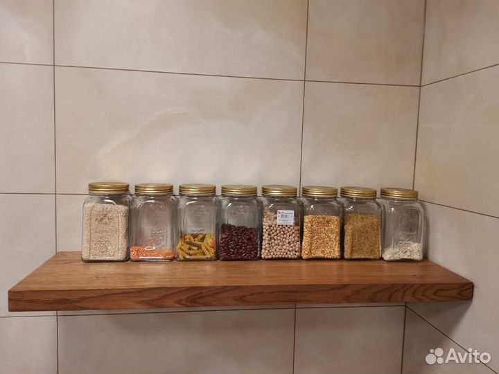 Полка со скрытым креплением из дуба