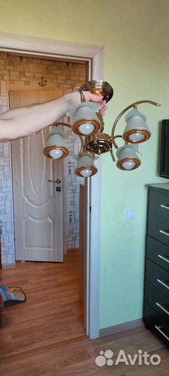 Люстра потолочная бу