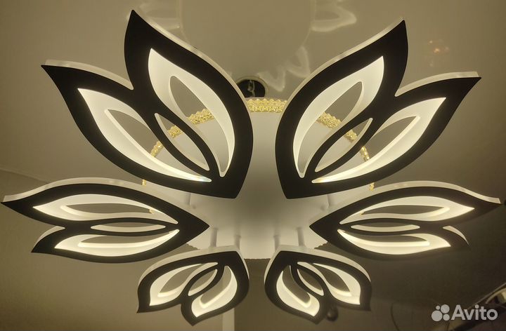 Светодиодная люстра 170W с пду 2 года гарантия