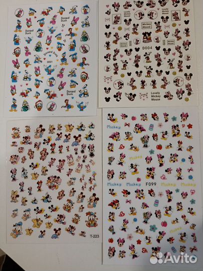 Наклейки для ногтей, Слайдеры, Стикеры, Дисней