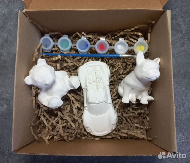 Набор для раскрашивания, гипсовые фигурки