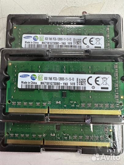 Новая память Sodimm DDR3L 8 gb Samsung 1600 mhz