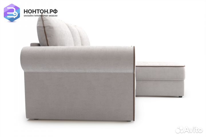 Диван угловой дельфин Прованс бежевый