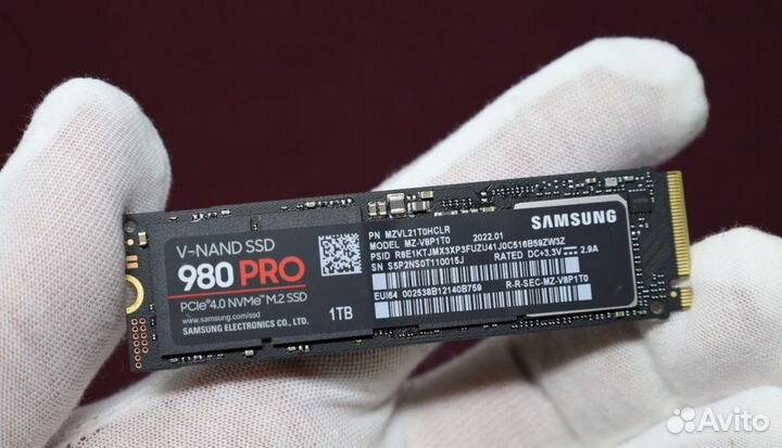 SSD samsung 980 PRO m.2 nvme (1 тб)