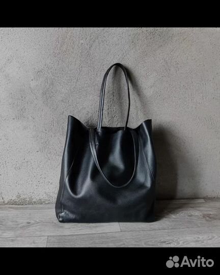 Сумка шопер натуральная кожа