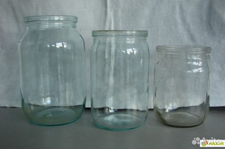 Банки стеклянные от 0,08 л до 3 л, кега 30 л