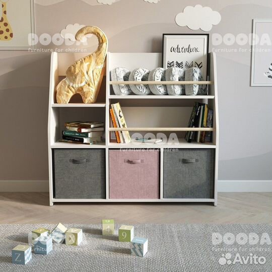 Стеллаж детский для книг Бумми 5 Монтессори