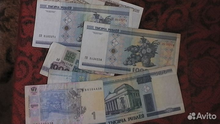 Банкноты Беларусь и Украина