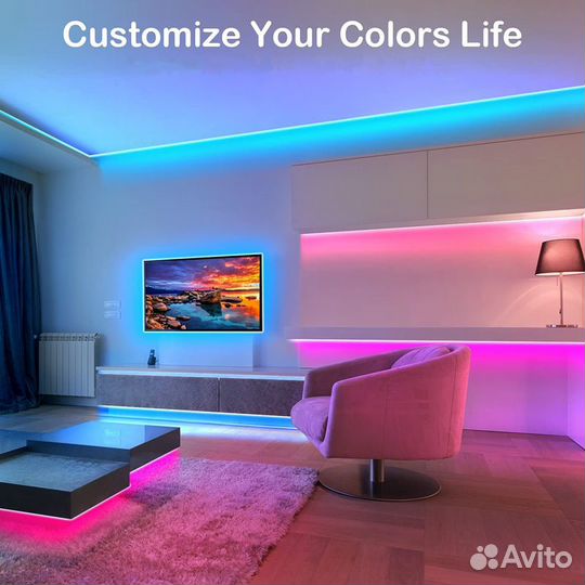 Светодиодная лента RG 5050 для комнаты