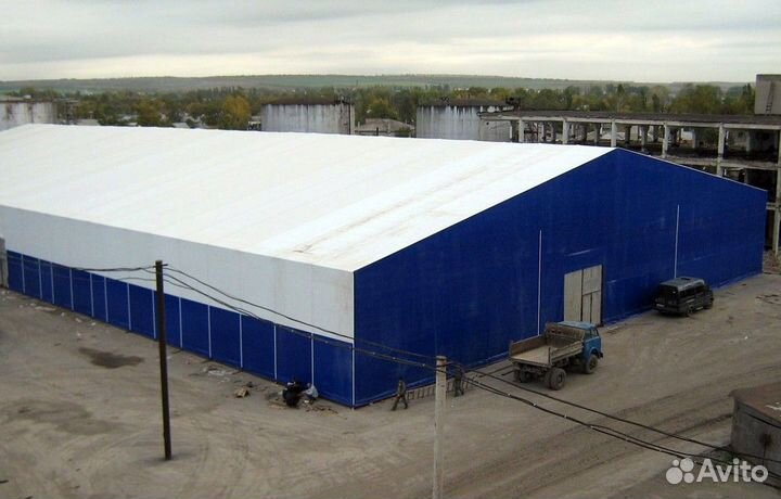 Каркасно тентовые ангары