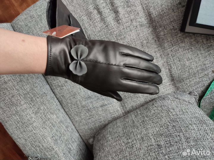 Перчатки кожаные