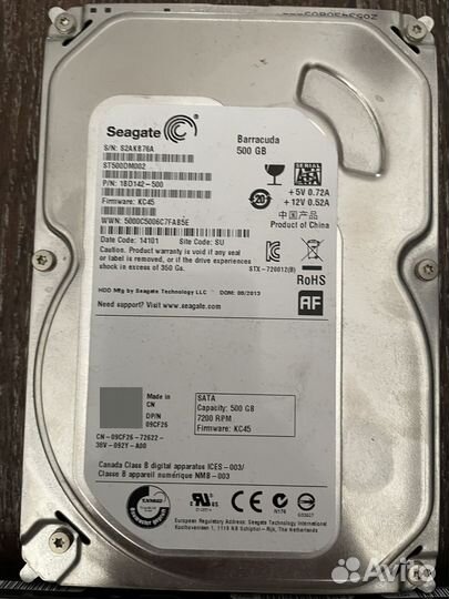 Жесткий диск 500gb