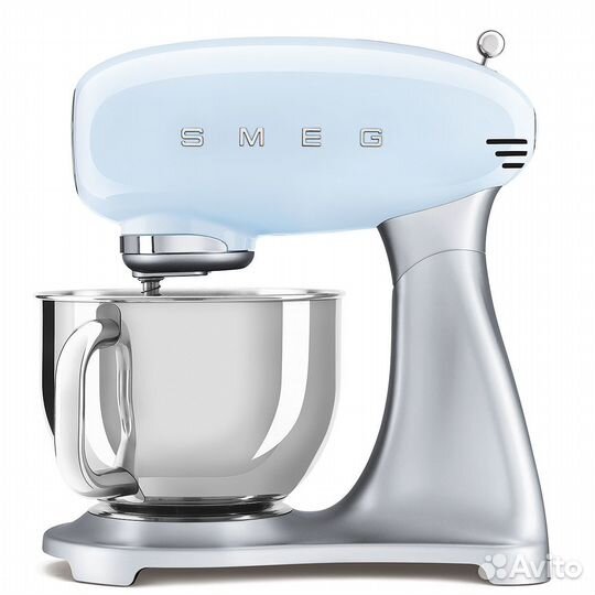 Миксер планетарный Smeg SMF02, пастельный синий