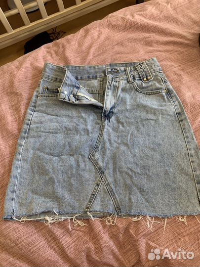 Юбка джинсовая