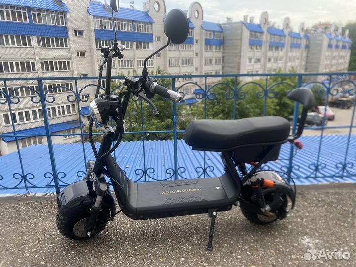 Электромопед C2 Pro. До 45км/ч. Без прав. 48V/13Ah