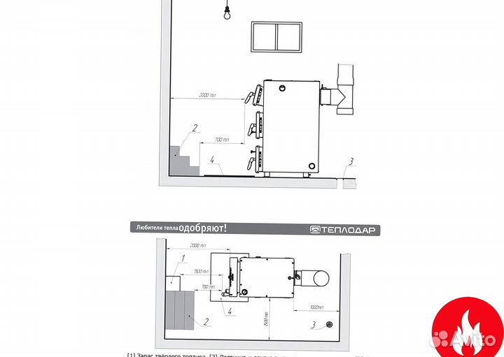 Твердотопливный котел теплодар куппер про-16 (2.0)