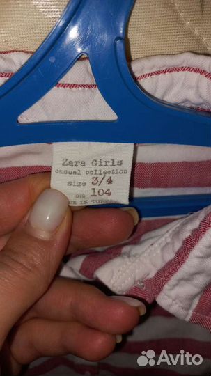 Рубашка zara для девочки