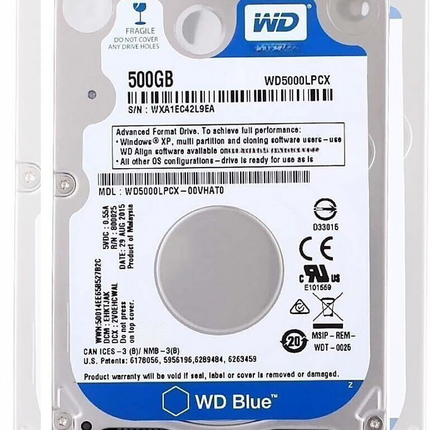 [WD5000LPCX] Жесткий Диск Western Digital 500gb Sata Wd5000lpcx