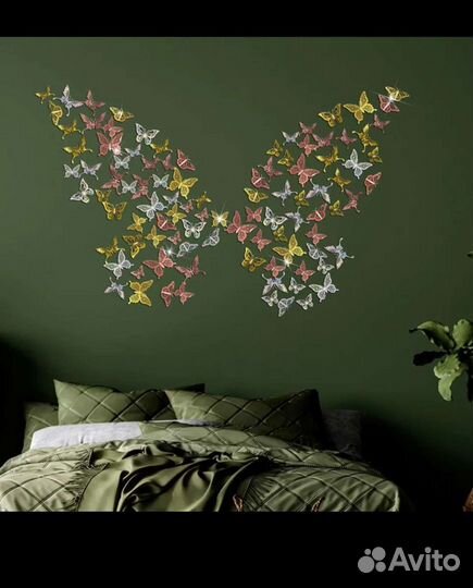 3Д бабочки для интерьера