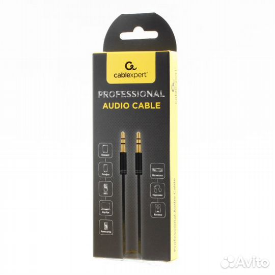 Кабель jack 3.5 мм AUX 2 метра