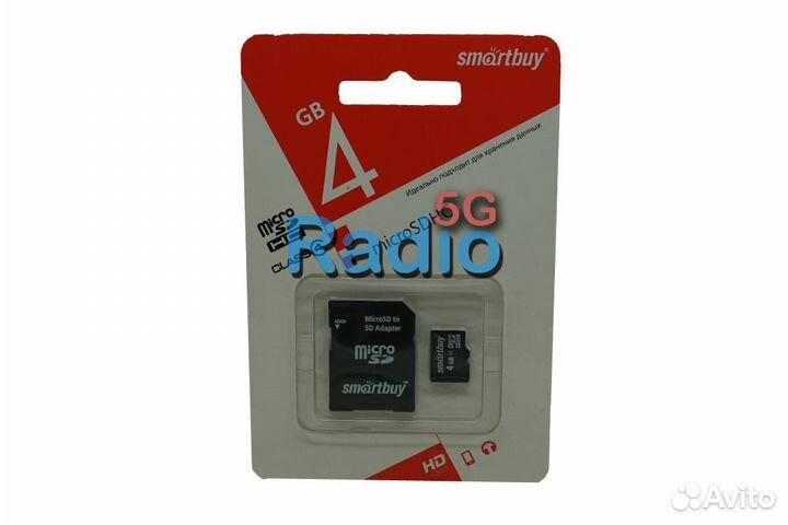 MicroSD карта памяти smartbuy (4GB)