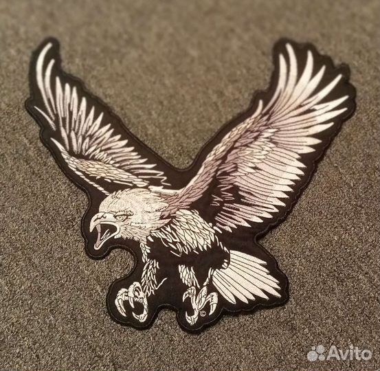Патч, вышивка с клейкой основой, орел