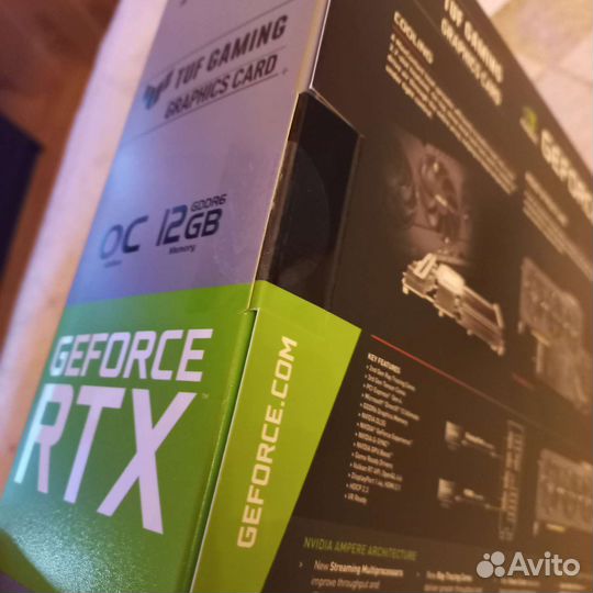 Asus TUF Gaming RTX 3060 OC новая, гарантия