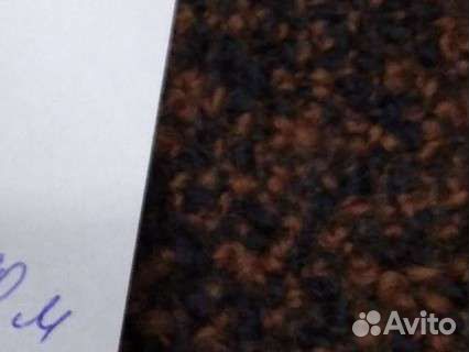 Отрез ткани СССР букле коричневый с черным